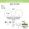 Миниатюра фото садово-парковый фонарь fumagalli ricu bisso/g300 2l g30.157.s20.wze27 | 220svet.ru