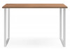 Миниатюра фото стол деревянный 140x80 woodville лиман дуб крафт золотой / белый матовый 619214 | 220svet.ru