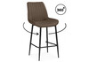 Миниатюра фото барный стул поворотный woodville седа 360 коричневый (zd 233) / черный np 632624 | 220svet.ru
