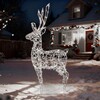 Миниатюра фото светодиодная фигура "световой олень" 1,6м белый 24в, ip65 ltc lc-13162 | 220svet.ru
