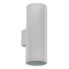 Миниатюра фото уличный настенный светильник ideal lux gun ap2 big bianco | 220svet.ru