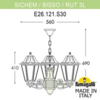Миниатюра фото подвесной уличный светильник fumagalli sichem/rut 3l (люстра) e26.120.s30.vye27 | 220svet.ru