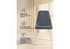 Миниатюра фото стул на металлокаркасе woodville kora white / gray 15221 | 220svet.ru