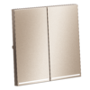 Миниатюра фото клавиши для выключателя/переключателя двухклавишного с подсветкой voltum s70 metal vlsm000410 | 220svet.ru