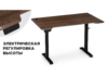 Миниатюра фото компьютерный стол woodville маркос с механизмом подъема черный / кантри орех 578484 | 220svet.ru