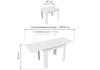 Миниатюра фото стол раскладной woodville промо тип 4 белый / дуб сонома светлый 460473 | 220svet.ru