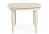 Миниатюра фото стол деревянный раскладной woodville aviano овальный слоновая кость 618723 | 220svet.ru
