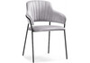 Миниатюра фото стул на металлокаркасе woodville инклес серый / черный глянец 483855 | 220svet.ru