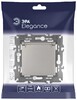 Миниатюра фото розетка эра elegance 14-2103-16 с заземлением 2p+e schuko со шторками с крышкой 16а-250в титан б0065811 | 220svet.ru