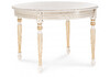 Миниатюра фото стол деревянный раскладной woodville брейзер молочный / золото 483906 | 220svet.ru