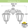 Миниатюра фото светильник уличный настенный fumagalli porpora/rut dn e26.141.000.bxe27dn | 220svet.ru