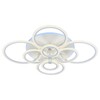 Миниатюра фото потолочная светодиодная люстра profit light 8076/8 wht | 220svet.ru