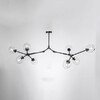 Миниатюра фото люстра на штанге imperium loft адель branching bubble chandelier l11 black amber 239861-22 | 220svet.ru