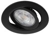 Миниатюра фото светильник светодиодный встраиваемый эра kl led 25a-5 3k bk 5вт 3000к круглый поворотный черный б0068164 | 220svet.ru