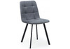 Миниатюра фото стул на металлокаркасе woodville чилли темно-серый / черный 631628 | 220svet.ru