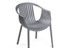 Миниатюра фото пластиковый стул woodville боркас серый 578410 | 220svet.ru