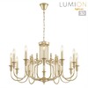 Миниатюра фото подвесная люстра lumion suana 8318/12 шампань | 220svet.ru