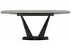 Миниатюра фото керамический стол раскладной 140(180)х80 woodville вейл larka grey / черный 625961 | 220svet.ru