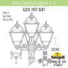 Миниатюра фото садово-парковый фонарь fumagalli ricu bisso/cefa 3+1 u23.157.s31.aye27 | 220svet.ru
