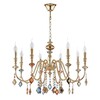 Миниатюра фото подвесная люстра crystal lux mercedes sp8 gold/color | 220svet.ru