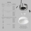 Миниатюра фото точечный светодиодный светильник denkirs dk2431-wh | 220svet.ru