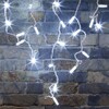 Миниатюра фото новогодняя гирлянда бахрома белый с эффектом мерцания 3*0,6м ip65  eurosvet 100-101 100-101 | 220svet.ru