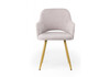 Миниатюра фото стул на металлокаркасе woodville эолин светло-серый (glory 36) / золотой 631728 | 220svet.ru