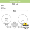 Миниатюра фото светильник уличный настенный fumagalli mirra/g300 g30.142.000.wxe27 | 220svet.ru