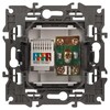 Миниатюра фото розетка эра elegance 14-3110-01м rj45+tv, белый матовый б0065767 | 220svet.ru