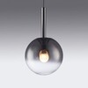 Миниатюра фото подвесной светодиодный светильник iledex aura 8615p-1m bk-sm | 220svet.ru