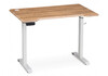 Миниатюра фото компьютерный стол woodville маркос с механизмом подъема белый / вотан дуб 578482 | 220svet.ru