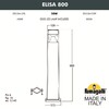 Миниатюра фото садовый светильник-столбик fumagalli elisa 800 ds2.564.000.wxd1l | 220svet.ru