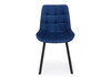 Миниатюра фото стул на металлокаркасе woodville челси п синий (zd 798) / черный 632530 | 220svet.ru