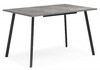 Миниатюра фото стол деревянный раскладной woodville кортни 120 (160)x80 бетон светлый / черный матовый 619218 | 220svet.ru