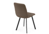 Миниатюра фото стул на металлокаркасе woodville чилли коричневый / черный 631644 | 220svet.ru