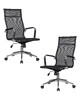 Миниатюра фото офисное кресло 2шт dobrin carter lmr-111b-n_ch-m_msh-black-13174 | 220svet.ru
