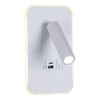 Миниатюра фото настенный светодиодный светильник reluce 86204-9.2-001kt led12w+usb wt | 220svet.ru