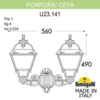 Миниатюра фото светильник уличный настенный fumagalli porpora/cefa u23.141.000.bxe27 | 220svet.ru
