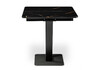 Миниатюра фото стол стеклянный woodville бугун обсидиан / черный 500004 | 220svet.ru