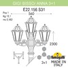 Миниатюра фото садово-парковый фонарь fumagalli gigi bisso/anna 3+1 e22.156.s31.vyf1r | 220svet.ru
