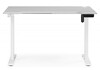 Миниатюра фото компьютерный стол с подъемным механизмом woodville маркос 140х80 тауп / белый 614608 | 220svet.ru