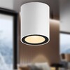 Миниатюра фото накладной светильник эра ol48 wh/bk mr16 gu10 ip44 черный белый б0059799 | 220svet.ru