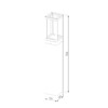 Миниатюра фото ландшафтный светодиодный светильник 3000k elektrostandard frame 1529 techno led | 220svet.ru