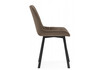 Миниатюра фото стул на металлокаркасе woodville челси коричневый / черный 632536 | 220svet.ru