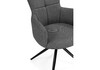 Миниатюра фото стул на металлокаркасе крутящийся  woodville atlanta 1 серый / черный 15971 | 220svet.ru