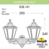 Миниатюра фото светильник уличный настенный fumagalli porpora/rut e26.141.000.vxe27 | 220svet.ru