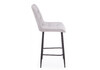 Миниатюра фото барный стул woodville челси светло-серый / черный 632541 | 220svet.ru