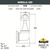 Миниатюра фото светильник уличный настенный fumagalli mirella d15.505.000.lxd1l.crb | 220svet.ru