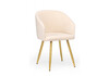Миниатюра фото стул на металлокаркасе woodville монер бежевый (glory 03) / золотой 632629 | 220svet.ru